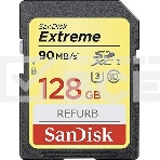 Флеш карта SD 128GB SanDisk SDXC Class 10 V30 UHS-I U3 Extreme 180MB/s, фото 1