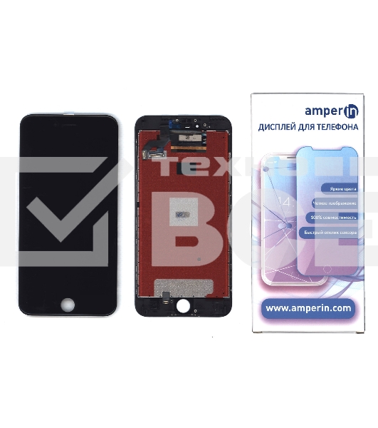 Дисплей Amperin для Apple iPhone 6S Plus в сборе с тачскрином (IPS), черный