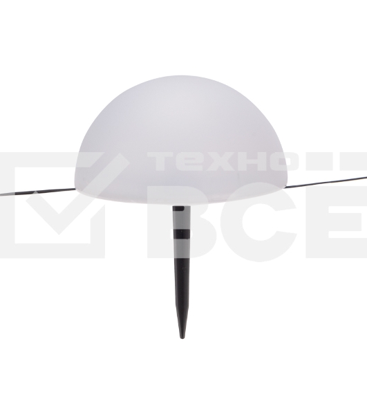 Светильник грунтовый Rexant Полусфера, 3000К, встроенный аккумулятор, солнечная панель