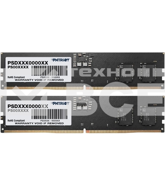 Оперативная память Patriot Signature, DDR5, 32GB (2x16 GB), 4800 MHz, CL40