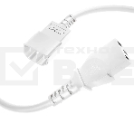 Кабель питания удлинитель GCR С13 - С14, 3*0.75mm, 2.0m, белый, фото 1