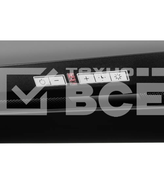 Встраиваемая вытяжка INTRO 70 BLACK Встраиваемая, 70 см, 1000 м3/ч, отвод воздуха/рециркуляция, черный