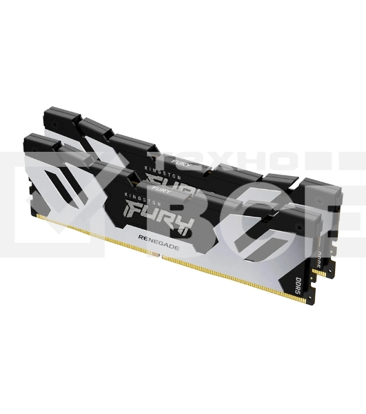 Оперативная память Kingston Fury Renegade, DDR5, 32GB (2x16GB), 8000MHz, CL38, DIMM, с радиаторами, серебристый/черный
