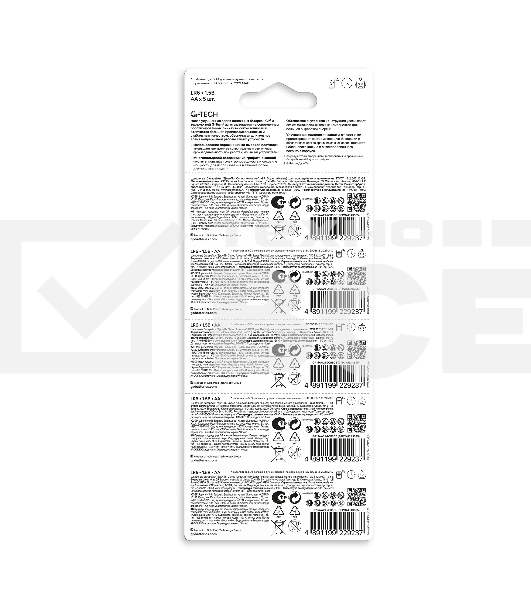 Алкалиновые батарейки GP Super Alkaline G-Tech 15А АA - 1 шт. на отрывных блистерах