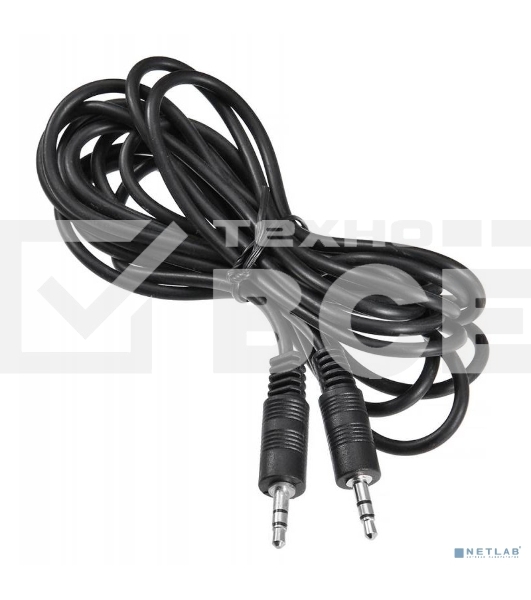 Кабель соединительный аудио Buro BAAC002-3 Jack 3.5 (m)/Jack 3.5 (m) 3м. черный BAAC002-3