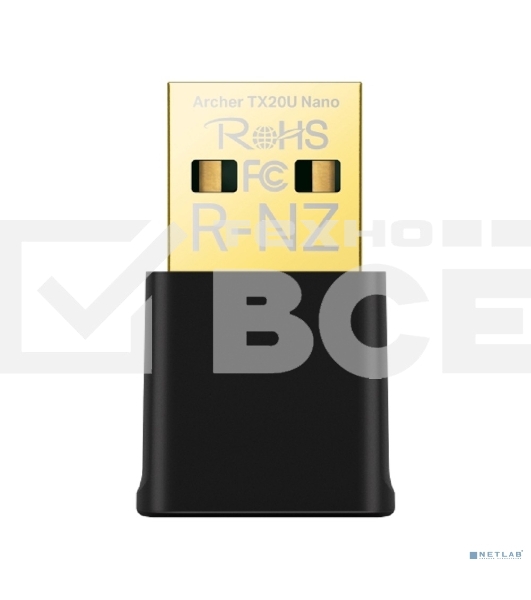 вухдиапазонный беспроводной нано-USB-адаптер Wi-Fi TP-Link Archer TX20U Nano