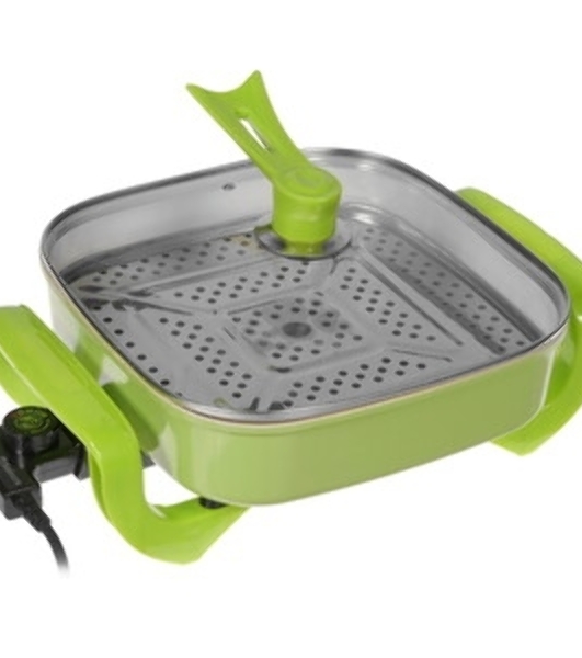Электросковорода Sakura SA-7716R Master Chef 1800-2000Вт 32х9см кругл красн