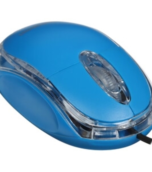Мышь проводная Гарнизон GM-100B синий, 1000 dpi, USB, кнопки - 3