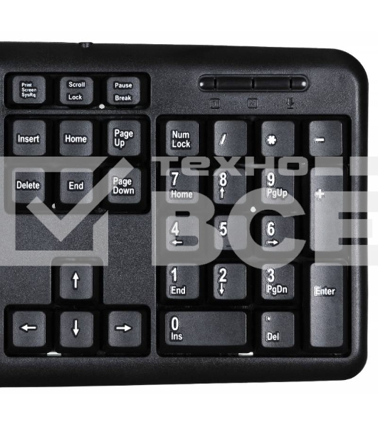 Клавиатура Oklick 180M черный USB