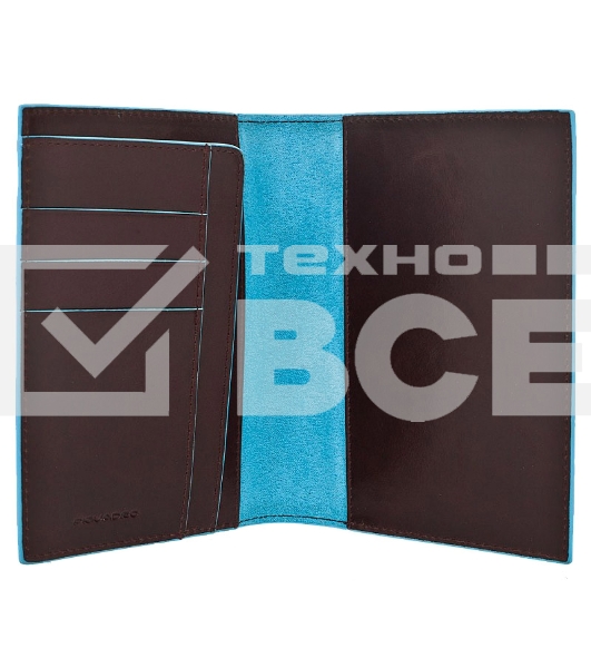 Обложка для паспорта Piquadro Blue Square PP1660B2/MO коричневый натур.кожа