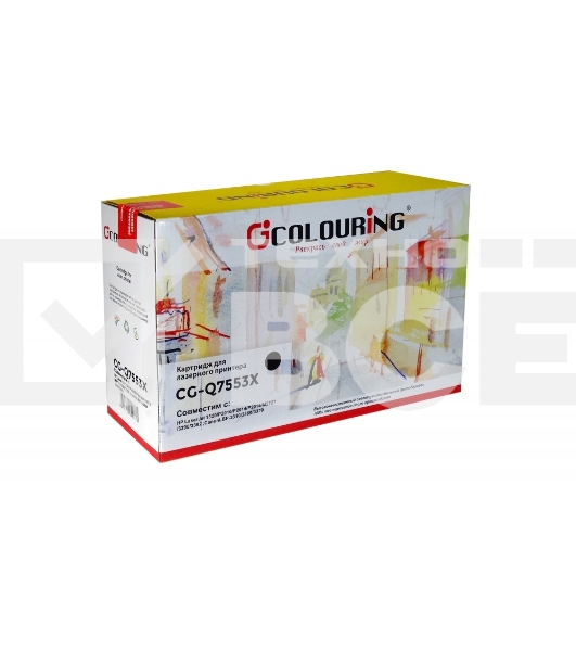 Картридж лазерный Colouring CG-Q7553X/715 черный (7000 стр.) для HP LJ P2010/P2014/P2015/2015d/2015n/M2727/M2727nf /M2727nfs/Canon LBP-3310/3370