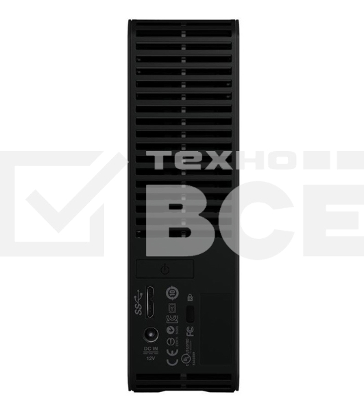 Накопитель на жестком магнитном диске Western Digital Внешний жёсткий диск WD Elements DesktopWDBWLG0100HBK-EESN 10ТБ 3,5