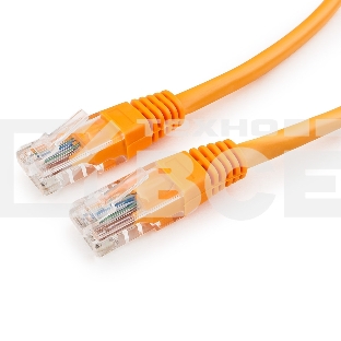 Патч-корд UTP Cablexpert PP12-1.1.5M/O кат.5e, 1.5 м, литой, многожильный (оранжевый)