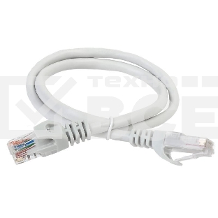 Коммутационный шнур (патч-корд) ITK PC01-C5EUL-05M , кат.5Е UTP, LSZH, 0,5м, серый     