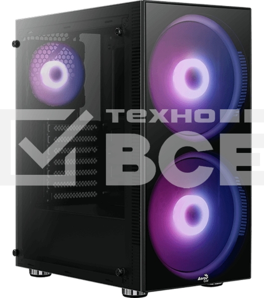 Компьютерный корпус Aerocool / Formula Python (3xUSB, 2xAudio, 0.5 мм,2x200 мм FAN, прозрачная стенка-закаленное стекло, ATX, без БП)