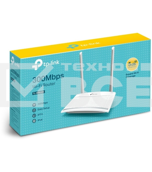 Роутер беспроводной TP-Link TL-WR820N N300 10/100BASE-TX белый