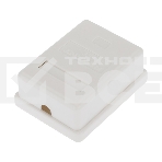 Розетка компьютерная внешняя, 1-порт RJ-45 (8P8C), UTP неэкранированная, категория 6, Rexant, фото 1