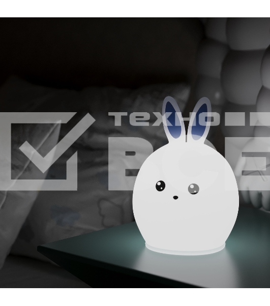Ночник Gauss NN301 кролик белый
