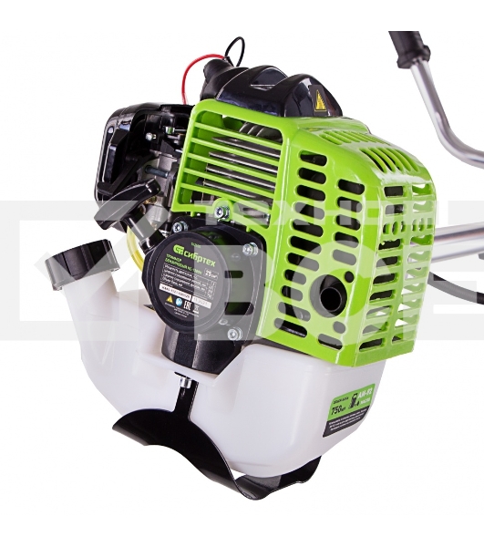 Триммер бензиновый Сибртех КС-1300Н, 25 см3, неразъемная штанга, состоит из 2 частей