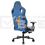 Кресло игровое Knight Craft Dragon синий эко.кожа крестов. металл, фото4