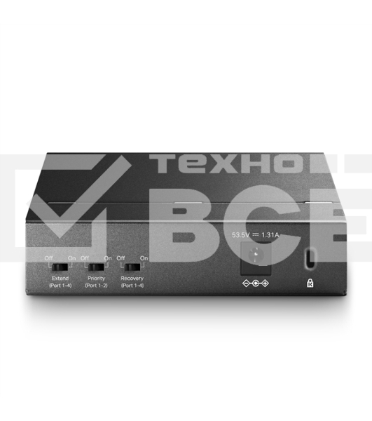 Коммутатор TP-Link SMB TL-SF1005P 5-портовый 10/100 Мбит/с настольный коммутатор с 4 портами PoE 