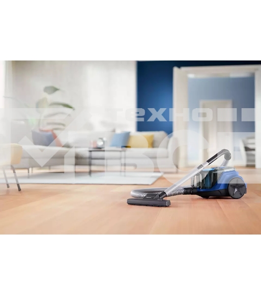 Пылесос Philips XB2022/01 темно-синий, 360/1800 Вт, уборка сухая, пылесборник контейнер 1.3 л