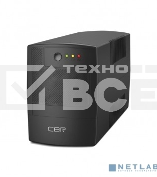 Источник бесперебойного питания CBR [UPS-TWP-101EJ-850] 850VA/510W, Schuko CEE 7 x2 outlets, LED, USB Type-B, RJ11/45 AVR, SEC, 12V/8Ah