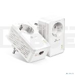 Сетевой адаптер TP-Link AV1000 Gigabit Passthrough Powerline Starter KitSPEED: 1000 Mbps PowerlineSPEC: Broadcom CPU, HomePlug AV2, 1+1 Gigabit PortFEATURE: Plug and Play, tpPLC Utility, Pair for More Security, Extra Power SocketKIT: 2× TL-PA7017P', фото11