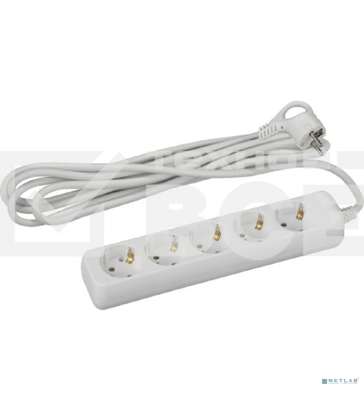 Удлинитель 5 гнезда 5 м с/з U-5e-5m ПВС ЭРА