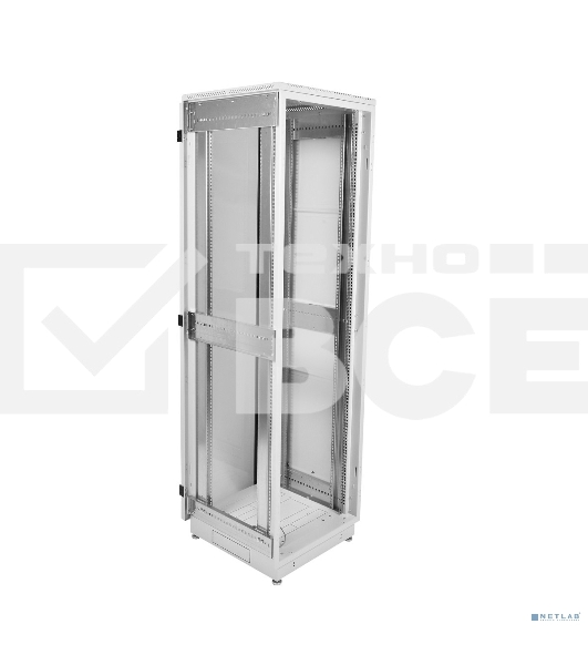 Шкаф коммутационный ЦМО ШТК-М-42.6.8-4ААА 42U 600x820мм пер.дв.перфор. задн.дв.стал.лист 2 бок.пан. направл.под закл.гайки 550кг серый