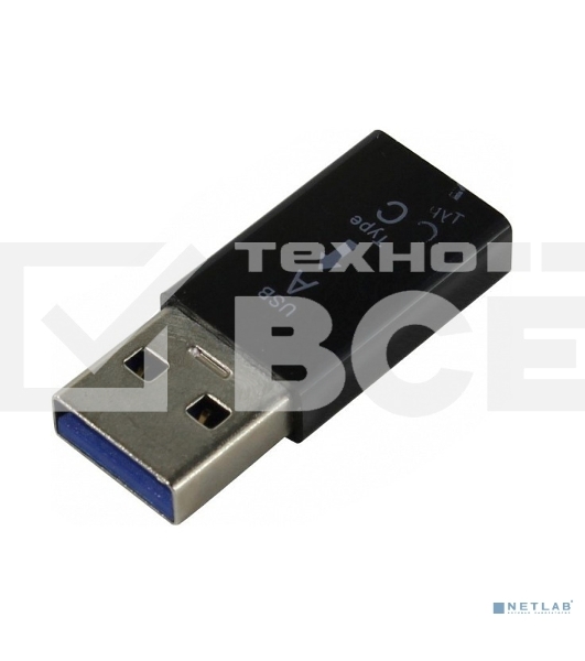 Сетевое зарядное устройство KS-is KS-379 USB Type C Female в USB 3.0 черный