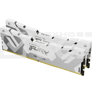 Оперативная память Kingston Fury Renegade, DDR5, 32GB (2x16GB), 8000MHz, CL38, DIMM, радиатор, белый