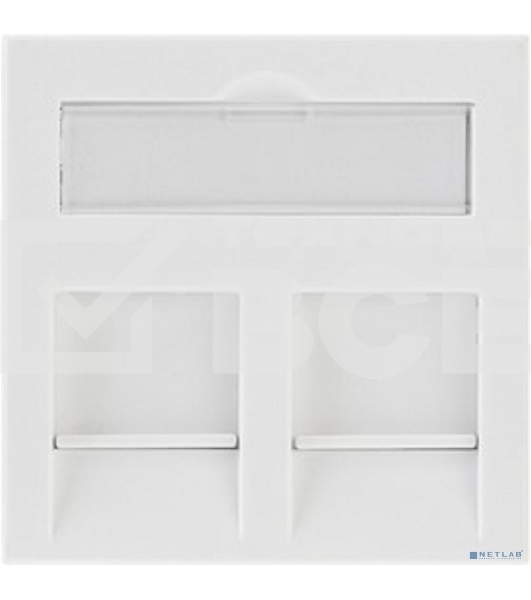 Вставка Rexant Mosaic 45x45, на 2 порта со шторкой