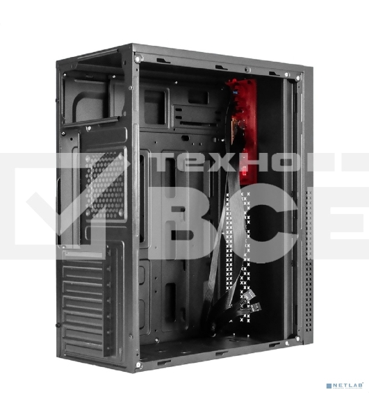 Компьютерный корпус Miditower ExeGate AA-443 (ATX, без БП, 2хUSB+HD Audio, черный)