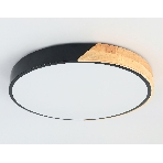 Потолочный светодиодный светильник Ambrella light FZ1305 BK/LW черный/светлое дерево 36W 5000K D400*50 (без ПДУ), фото3