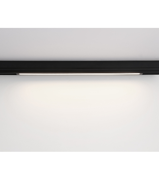 Управляемый светодиодный светильник для шинопровода Magnetic Ambrella light GL1292 BK черный IP20 24W 3000K-6400K 220V 120° 562*25*42 (Без ПДУ)