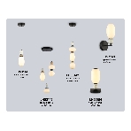 Светильник Ambrella light LH53143/3 BK/WH черный/белый 19W 3000K D330*1630, фото6