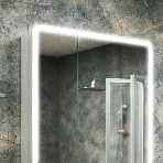 Зеркальный шкаф Bau Stil 70х80, LED подсветка, сенсор, плавное закрывание, оборачиваемый, фото13