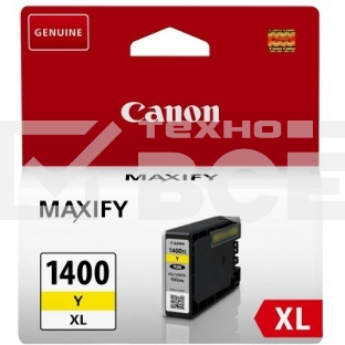 Картридж струйный CANON PGI-1400XL желтый (935 стр. 12 мл) для Canon MAXIFY МВ2040/2340/2740