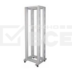 Стойка двухрамная Lanmaster TWT-RACK2-42U-6X10 42U 600ммX1000мм серый, фото 1