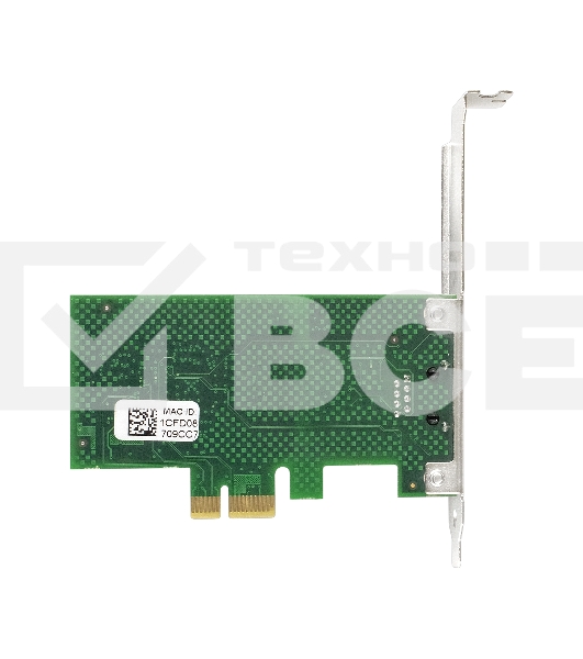 Сетевой адаптер ExeGate EXE-i210AT PCI Express 2.0 10/100/1000Mbps 1xRJ-45 (Copper) Intel WGI210AT
