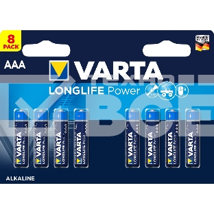 Батарейка Varta LONGLIFE POWER (HIGH ENERGY) LR03 AAA BL8 Alkaline 1.5V (4903) (8/160) (8 шт.)