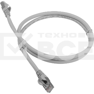Кабель Патч-корд LANMASTER LSZH FTP кат.6A, 0.5 м, серый