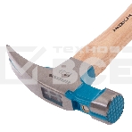 Молоток-гвоздодер Gross AMERICAN HICKORY 380 г, угол 75, магнит, обрезиненная рукоятка, фото2