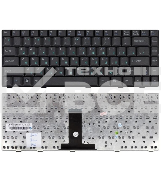 Клавиатура для ноутбука Asus F80 X82 X85 X88 F81 F81S F83SE черная