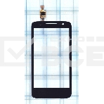 Сенсорное стекло (тачскрин) для Alcatel One Touch M'Pop 5020D черное, фото3
