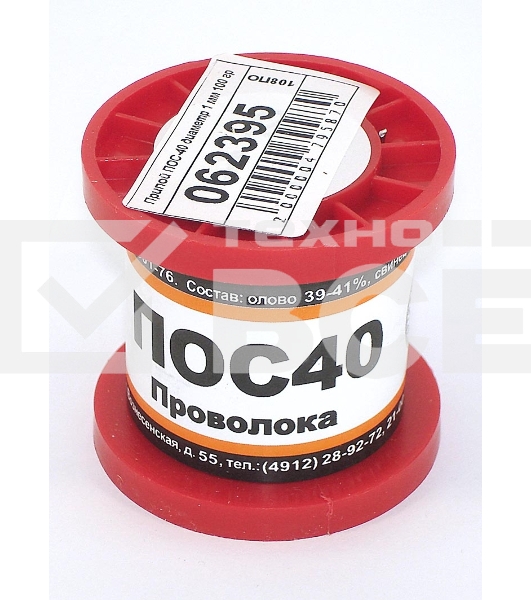 Припой ПОС-40 диаметр 1 мм 100 гр