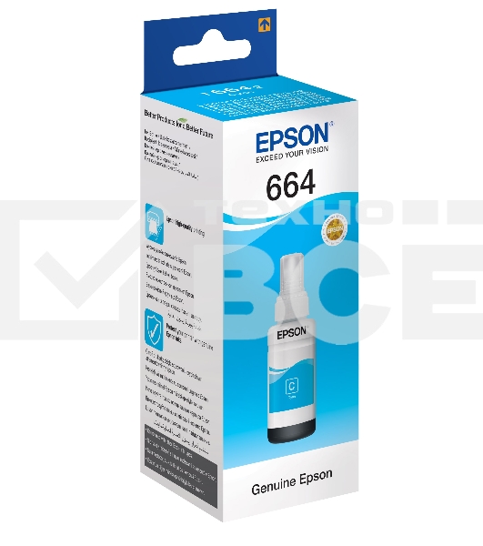 Чернила Epson C13T664298 голубой 70мл для Epson L100
