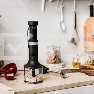Погружной блендер KitchenAid 5KHBV83EBM с аксессуарами, матовый черный