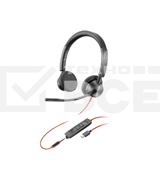 Гарнитура проводная Poly BW 3325 -M USB-C HS +USB-C/A